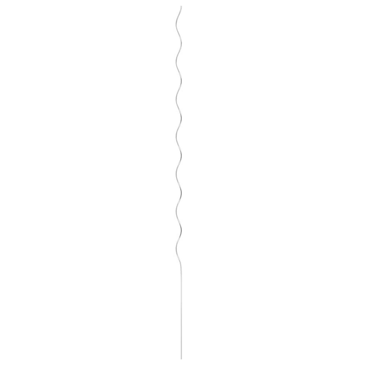 TOMATEN-SPIRALSTÄBE 50 Stk. 170 Cm Verzinkter Stahl - Silberfarben, Metall (0.6/170cm) - vidaXL
