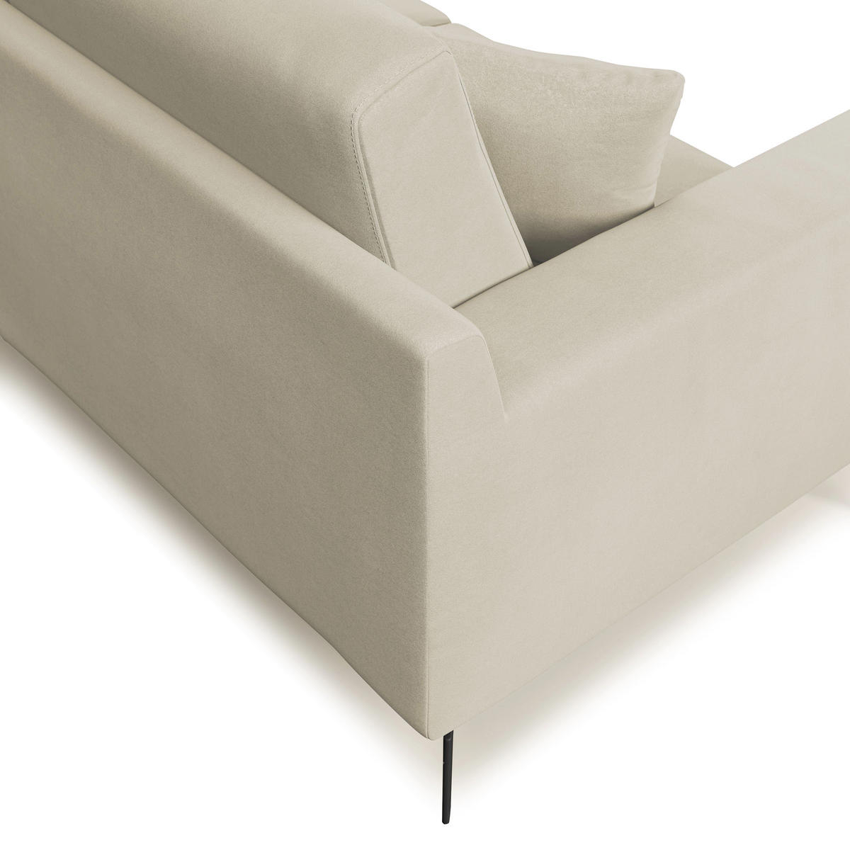LINEARSOFA Prestige - Creme, Textil (146/95/91cm) - Divani.store