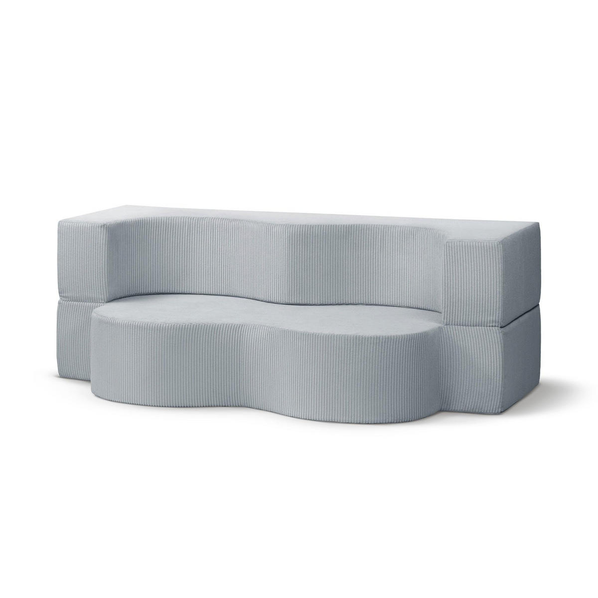 SOFA Kamelia Grau - Grau, Textil (200/70/100cm) - Pillovely