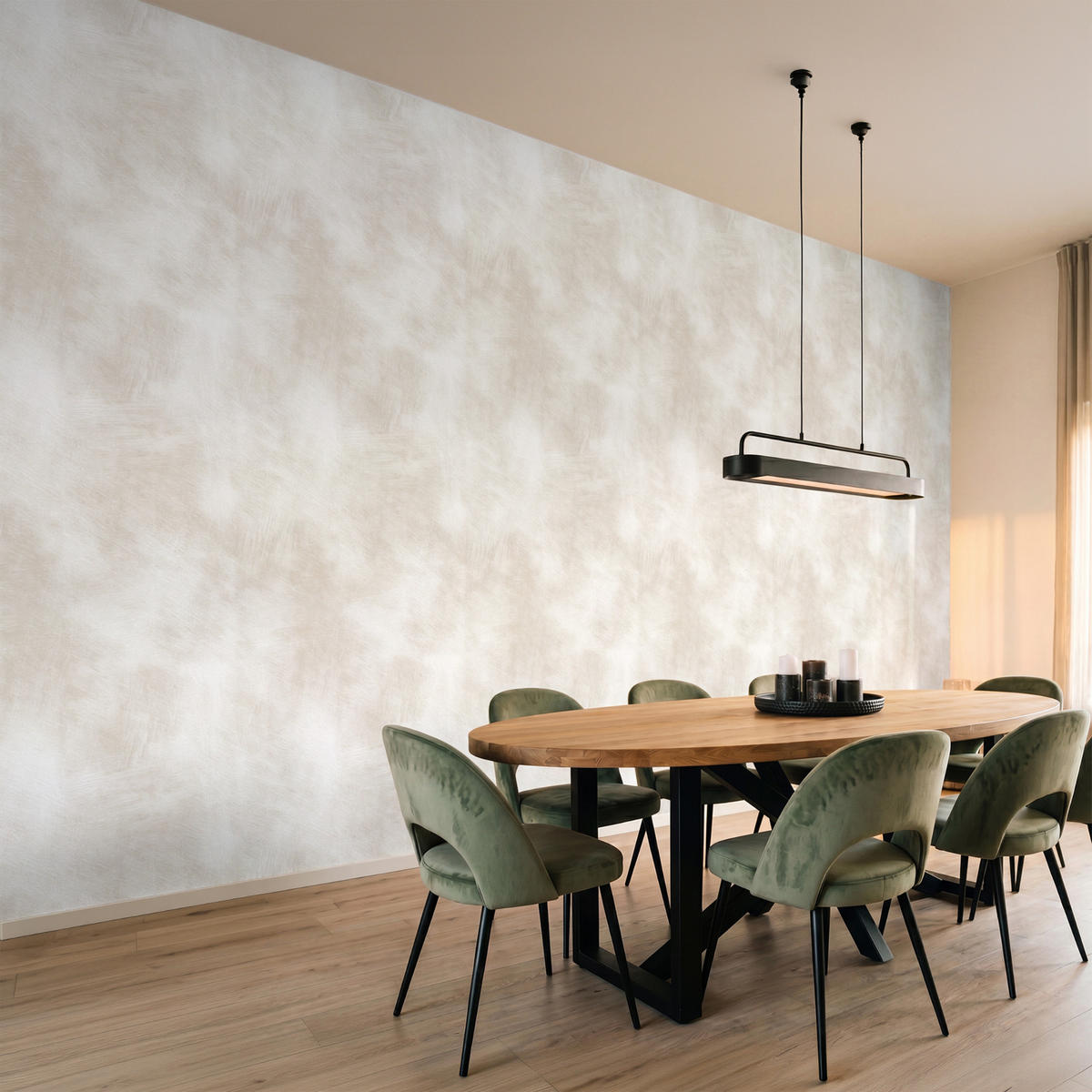 TAPETE - Dezent - Textur - Beige - 450x200 cm - Creme, Papier (450/200cm) - OnlyWow