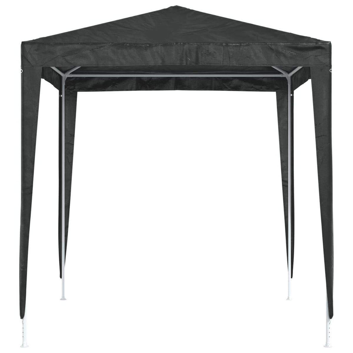 PROFI-PARTYZELT 2/2 M Anthrazit - Anthrazit, Kunststoff (200/240/200cm) - vidaXL