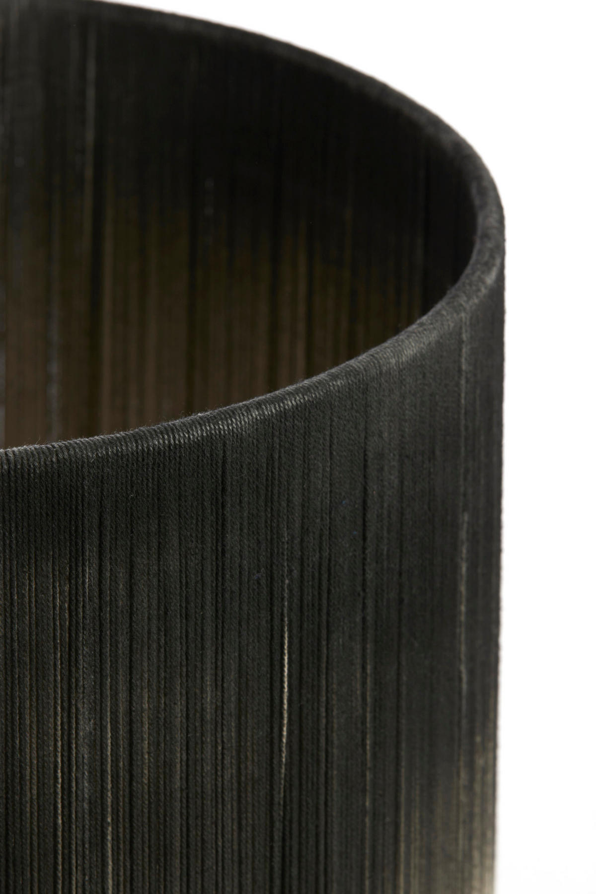LAMPENSCHIRM Tossa Schwarz Ø40/30 cm - Schwarz, Textil (40/40/30cm) - Light & Living