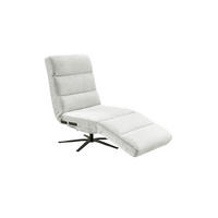 RELAXLIEGE ALINA Weiß Cord - Schwarz/Weiß, Textil/Metall (82/115/156cm) - KAWOLA