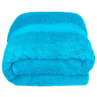 SAUNATUCH Linz Aquamarin Blau 85x220 cm - Blau, Textil (85/220cm) - Lashuma