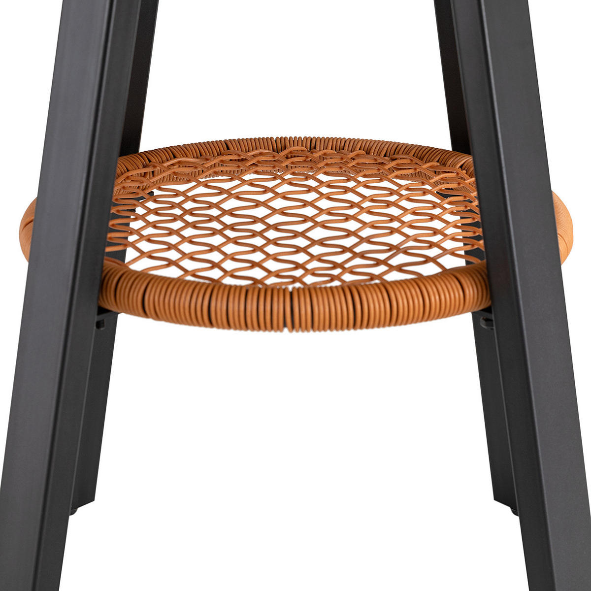 BEISTELLTISCH - Holzwerkstoff / Kunststoff / Metall - Walnussfarben, Holzwerkstoff/Kunststoff (50/50/55cm) - home24
