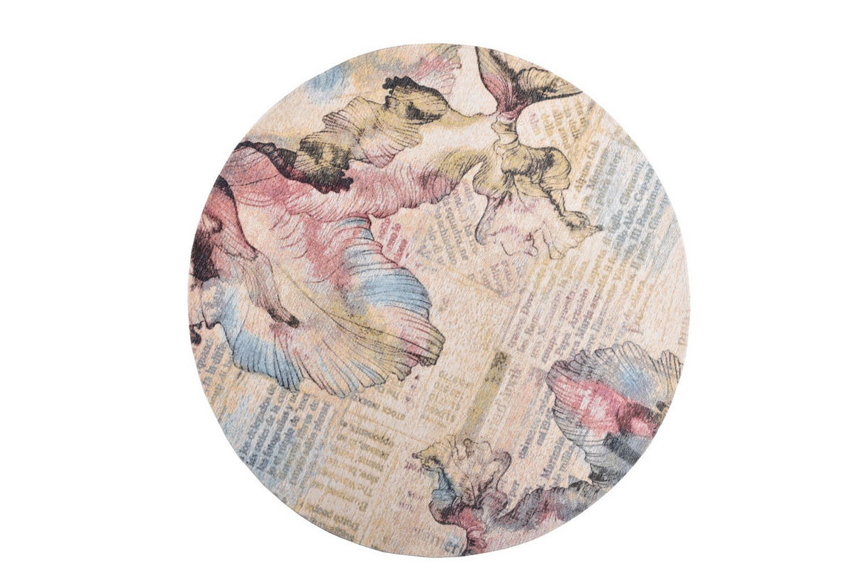 FLACHWEBETEPPICH Cosima 100x100 cm - Multicolor, Textil (100/100cm) - Gino Falcone