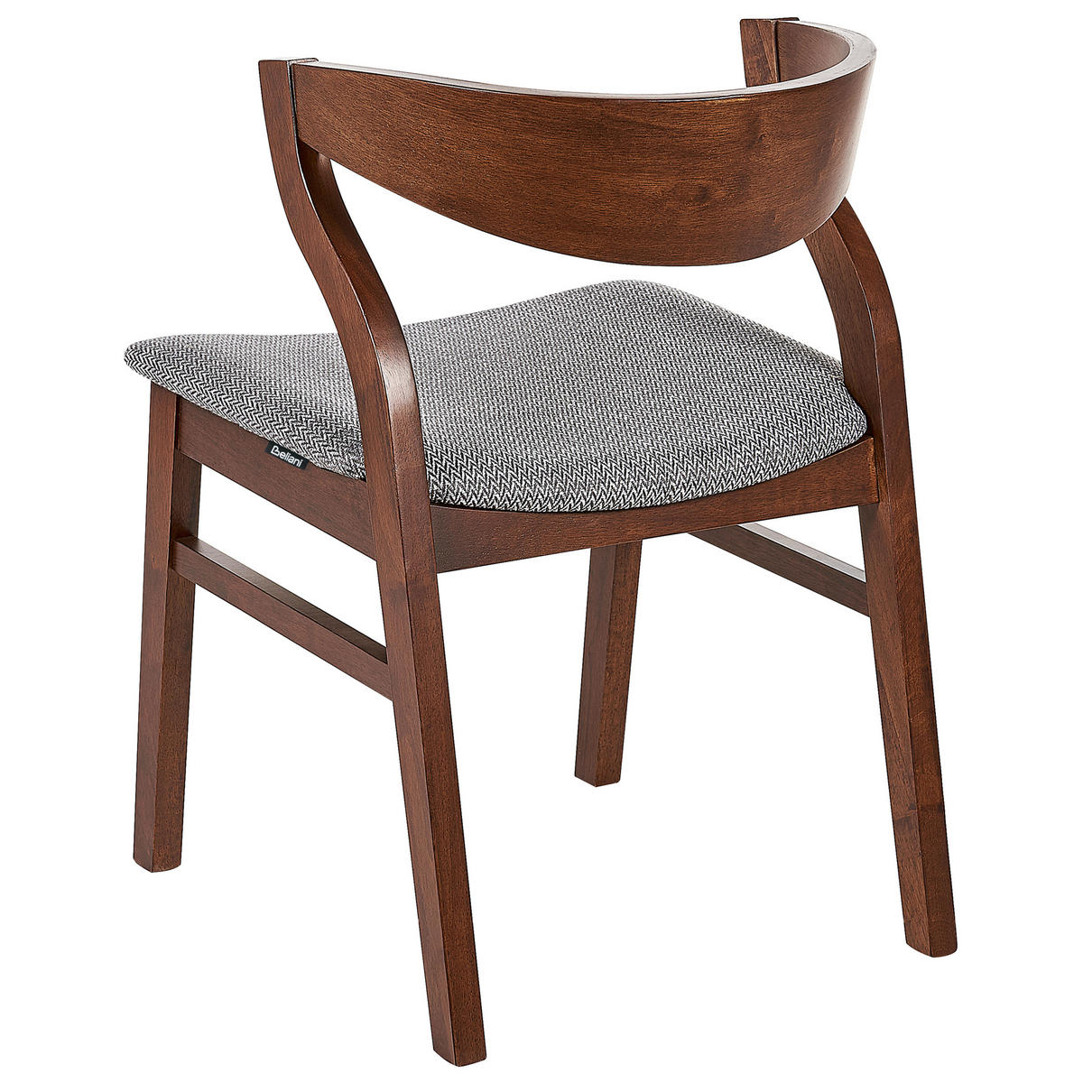 JÍDELNÍ ŽIDLE sada 2 ks Dřevěný kompozit Tmavší Odstín dřeva Maroa - tmavě hnědá, dřevo/textil (51/72/46cm) - Beliani