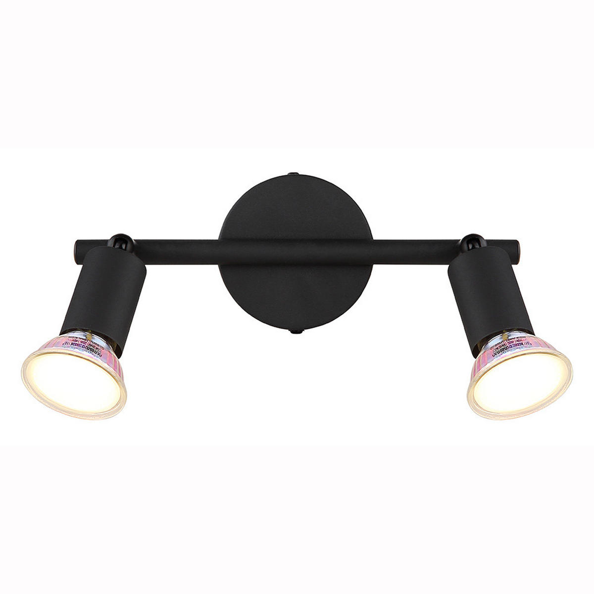 LED DECKENLEUCHTE Metall Schwarz - Schwarz, Metall (22/8/12.5cm) - Globo Lighting