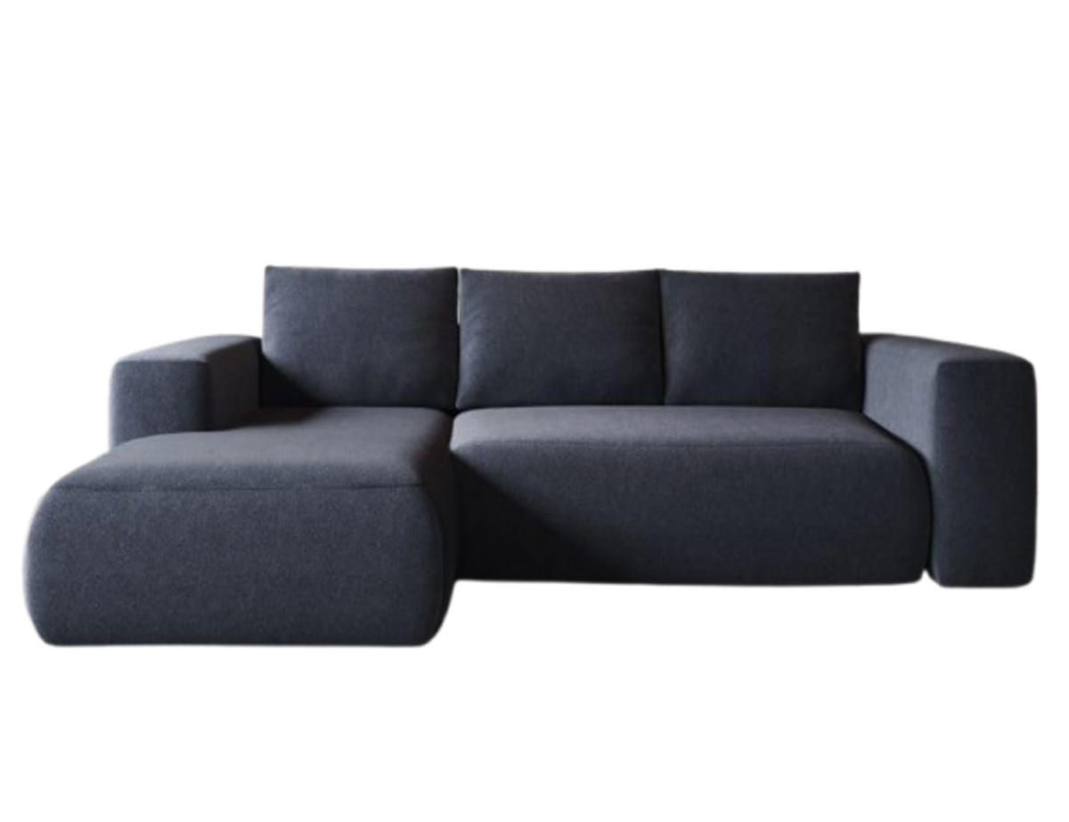 ECKSOFA LAMBI, Marineblau - Castel 79 - Dunkelblau, Textil (114/266cm) - Moderno Meble