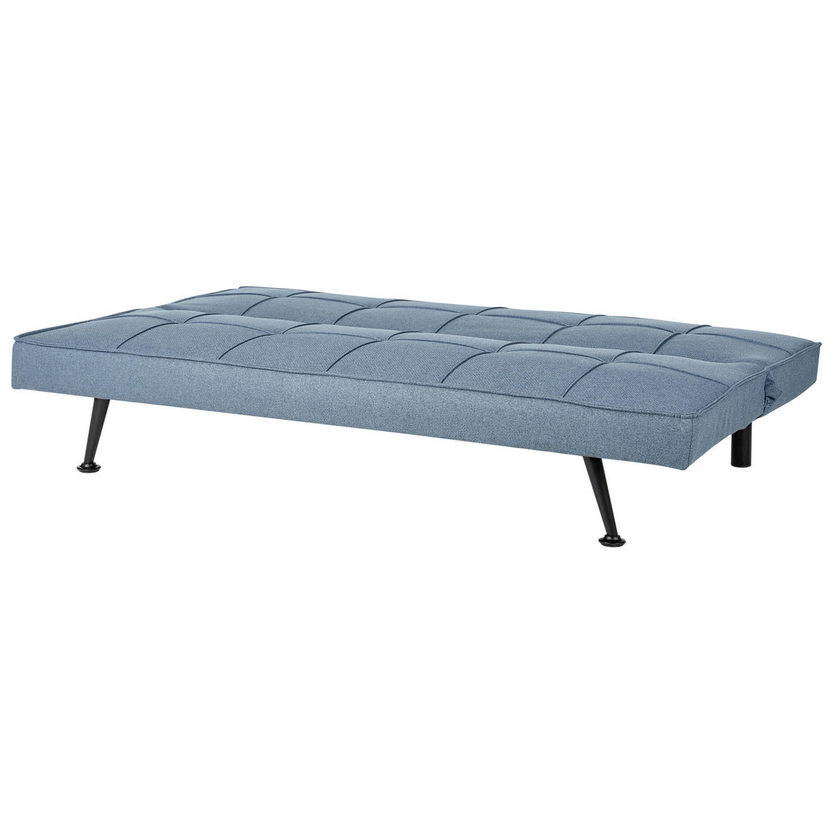3-SITZER-SCHLAFSOFA blau Hasle - Blau/Schwarz, Textil (168/77/88cm) - Beliani