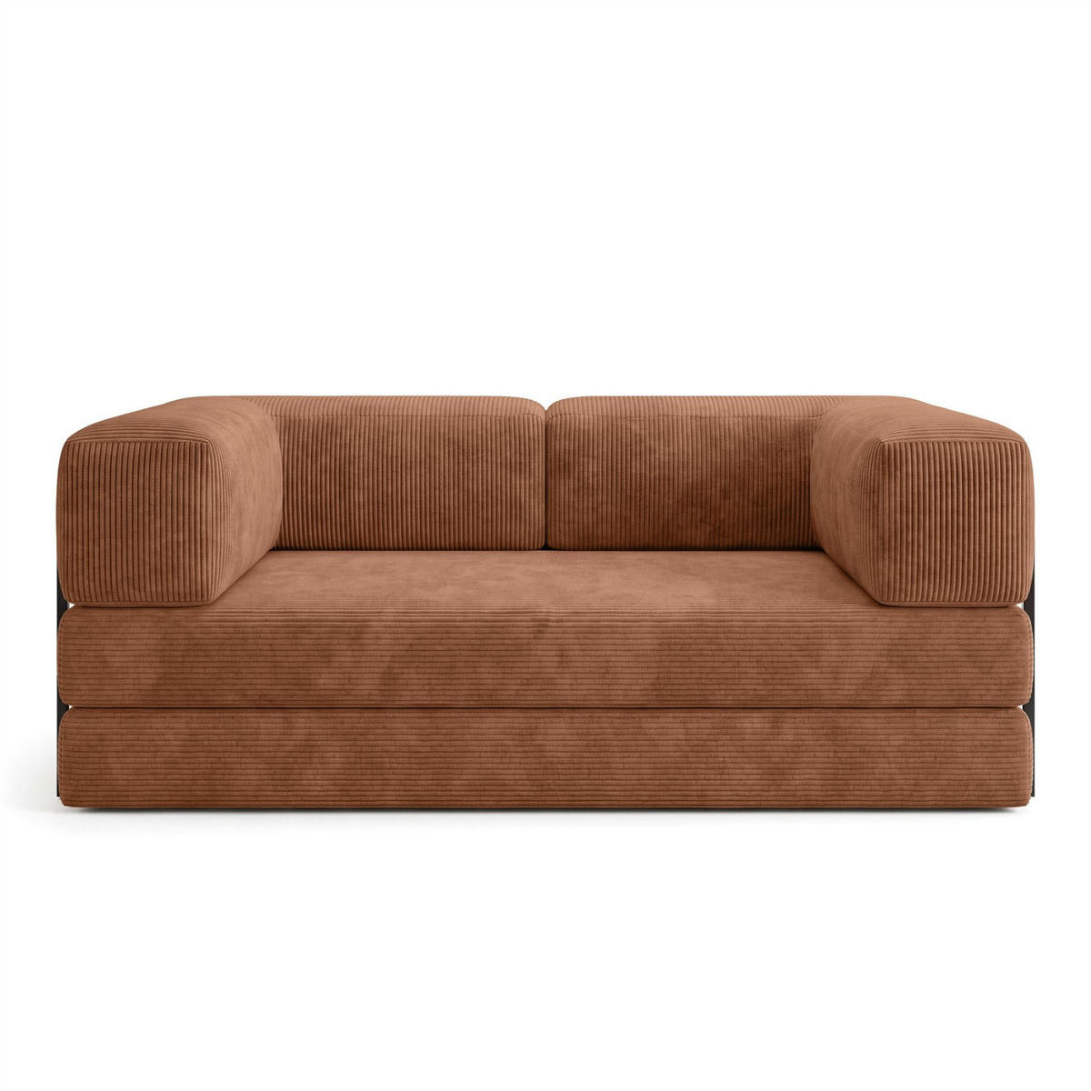 SCHLAFSOFA Danny - Braun, Holzwerkstoff/Textil (200/70/100cm) - Fun Möbel