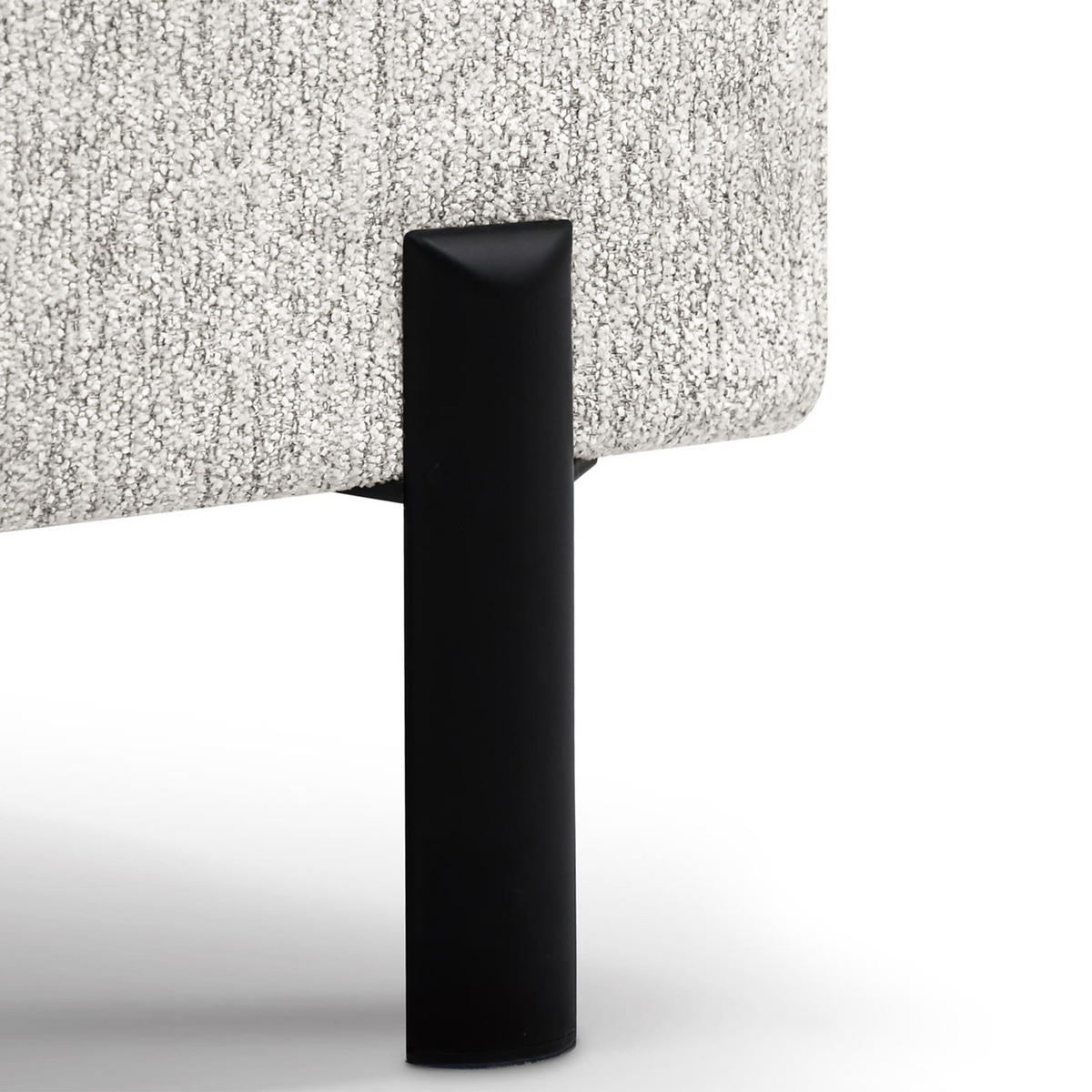 ECKSCHLAFSOFA Sora Mini mit verstellbaren Kopfstützen und Schlaffunktion, Chenille-Stoff, Beige, Rechts - Beige/Schwarz, Textil (190/285cm) - Beautysofa