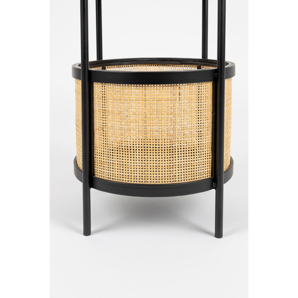 BEISTELLTISCH Makato Rund 30x30 cm Schwarz - Schwarz, Naturmaterialien (30/30/50cm) - Housecraft Living