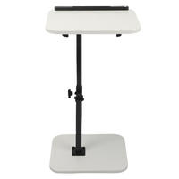 NACHTTISCH aus Massivholz, höhenverstellbarer Laptoptisch für Zuhause, 15 mm dick, mit Buchstütze, weiß - Weiß, Holz (40/30/80cm) - Ej. Life