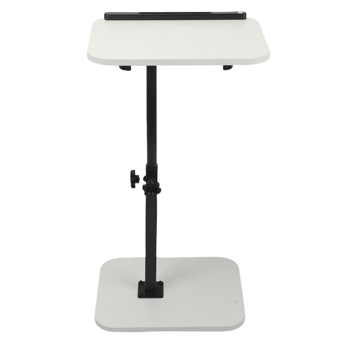 NACHTTISCH aus Massivholz, höhenverstellbarer Laptoptisch für Zuhause, 15 mm dick, mit Buchstütze, weiß - Weiß, Holz (40/30/80cm) - Ej. Life