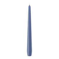 SPITZKERZEN (konische Kerzen) Grau-Blau 250 x Ø 25 mm, 12 Stück - Blaugrau, Paraffin (2.5/25/25cm) - Wiedemann Kerzen