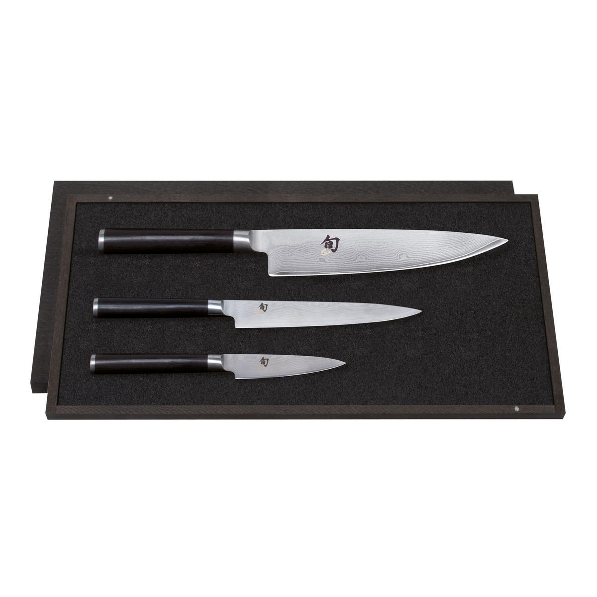 MESSER-SET Shun Classic, 3-tlg. - Silberfarben, Metall - Kai Messer