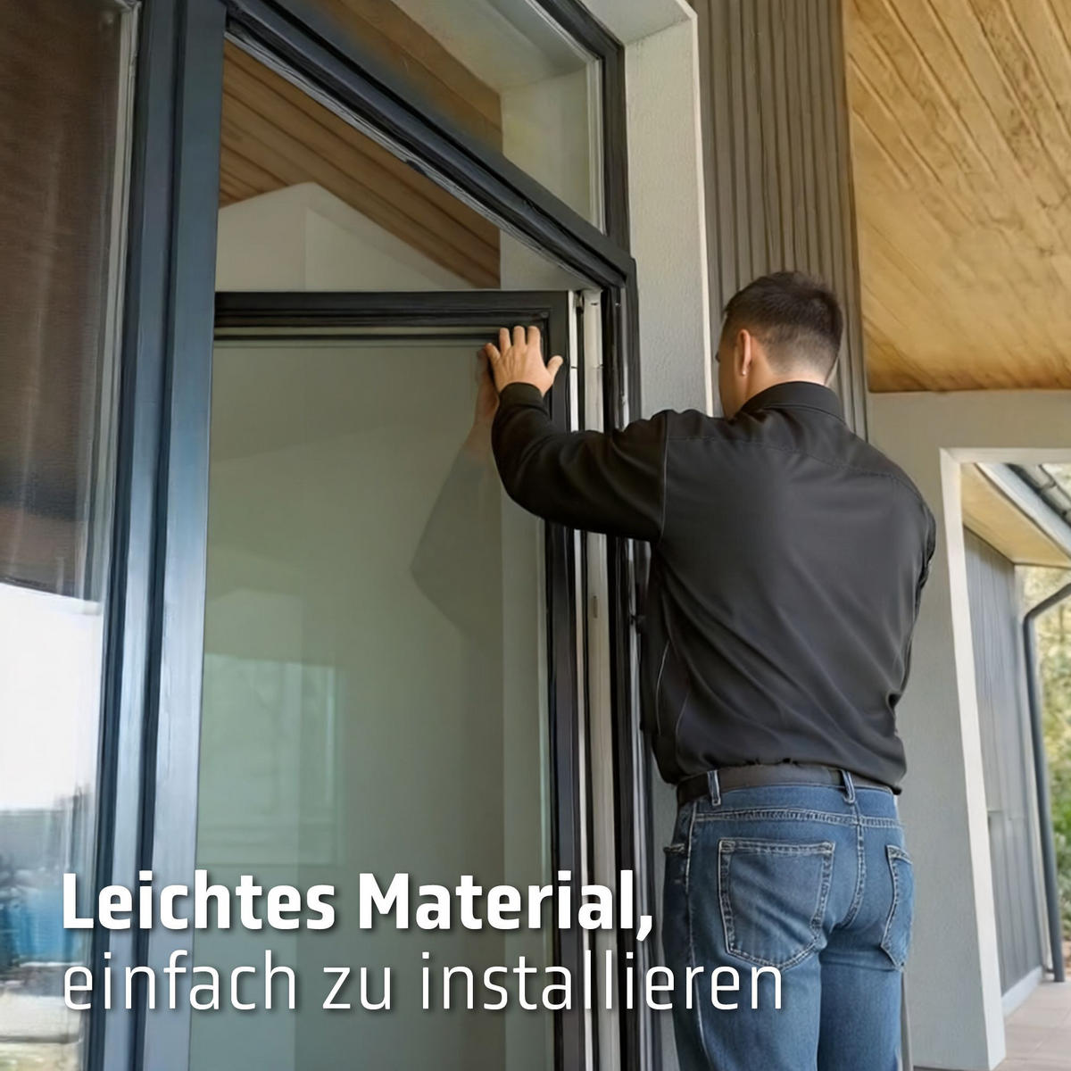 INSEKTENSCHUTZTÜR plissiert weiß - Weiß, Textil (96/206/3.7cm) - Cocoon Home Concepts