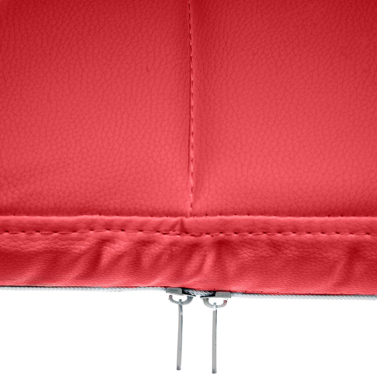 ARMLEHNENSTUHL Lederlook rot - Rot, Textil/Metall (59/84/58cm) - CLP