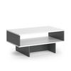 COUCHTISCH Josef Weiß/Anthrazit 80 x 46,2 cm mit 1 Regal - Anthrazit/Weiß, Holzwerkstoff (46.2/80/35.4cm) - Vicco