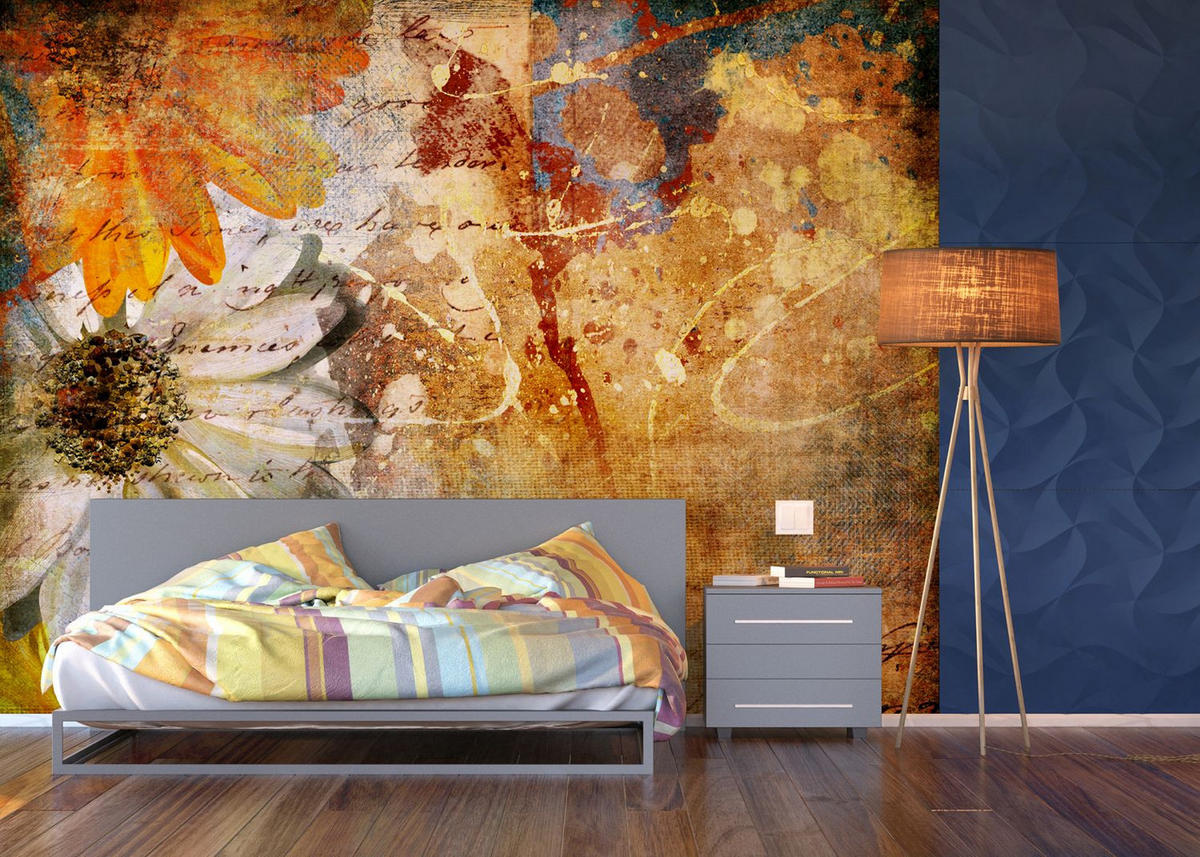FOTOTAPETE Blumen 375 x 270 cm - Gelb, Papier (375/270cm) - Sanders & Sanders