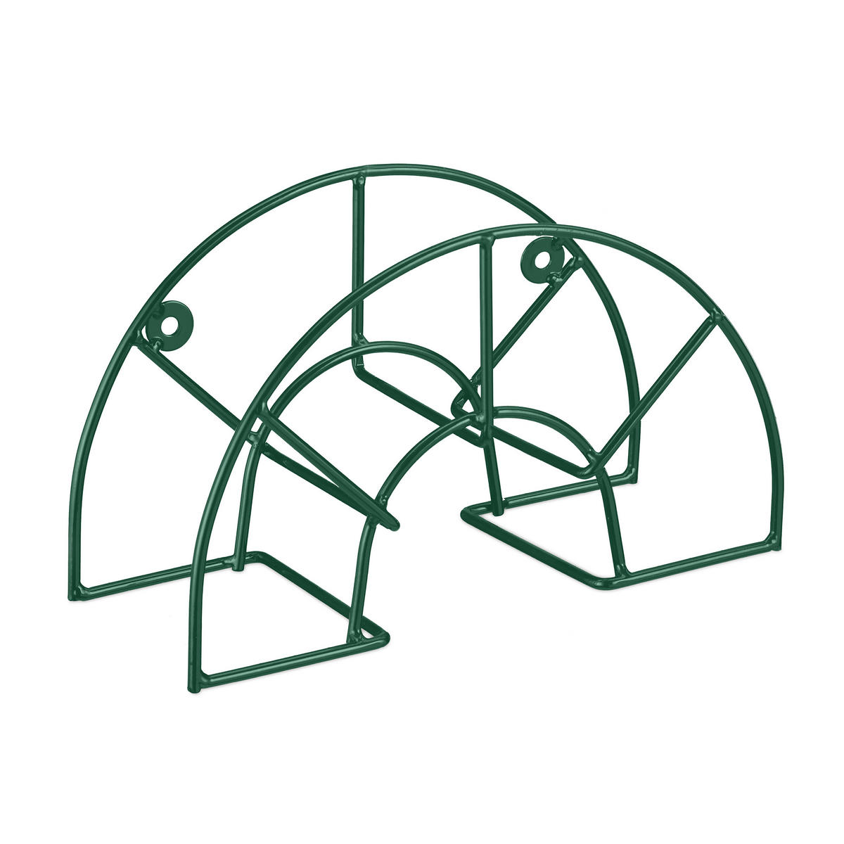 SCHLAUCHHALTER - Dunkelgrün, Metall (30.5/19/13.5cm) - Relaxdays