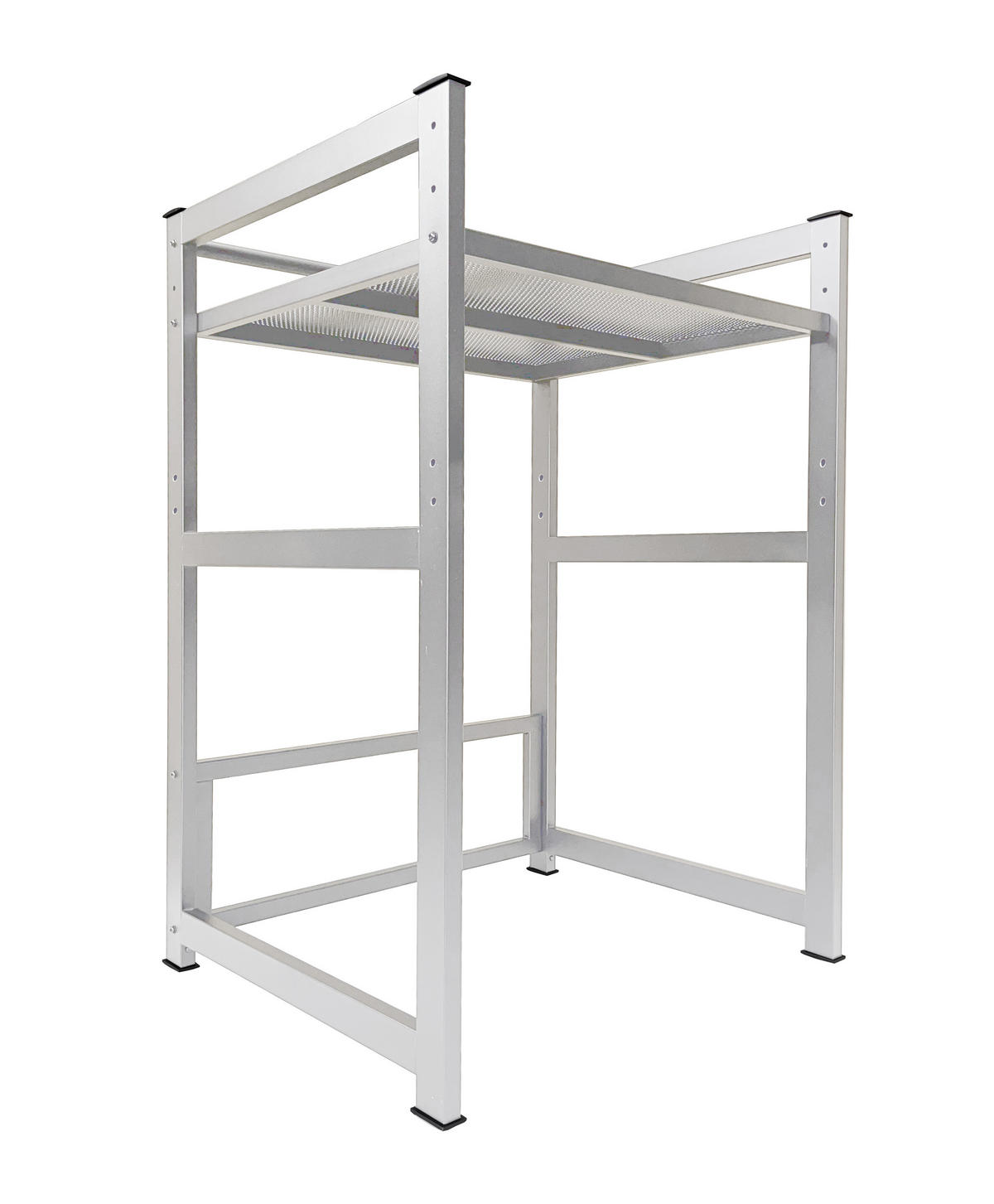 WASCHMASCHINENREGAL 73x64x110 cm - Weiß, Metall (73/110/64cm) - QUICK STAR