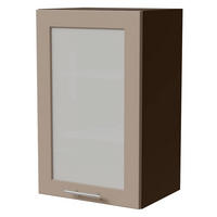 KÜCHENHÄNGESCHRANK Brerra W2S/45 Lava / RAL 1019 graubeige Matt 45 / 32,5 / 72cm - Dunkelgrau/Graubraun, Holz/Holzwerkstoff (45/72/32.5cm) - Feldmann-Wohnen