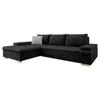 ECKSOFA Bangkok Mini Premium - Silberfarben/Hellgrau, Holz/Textil (274/182cm) - MIRJAN24