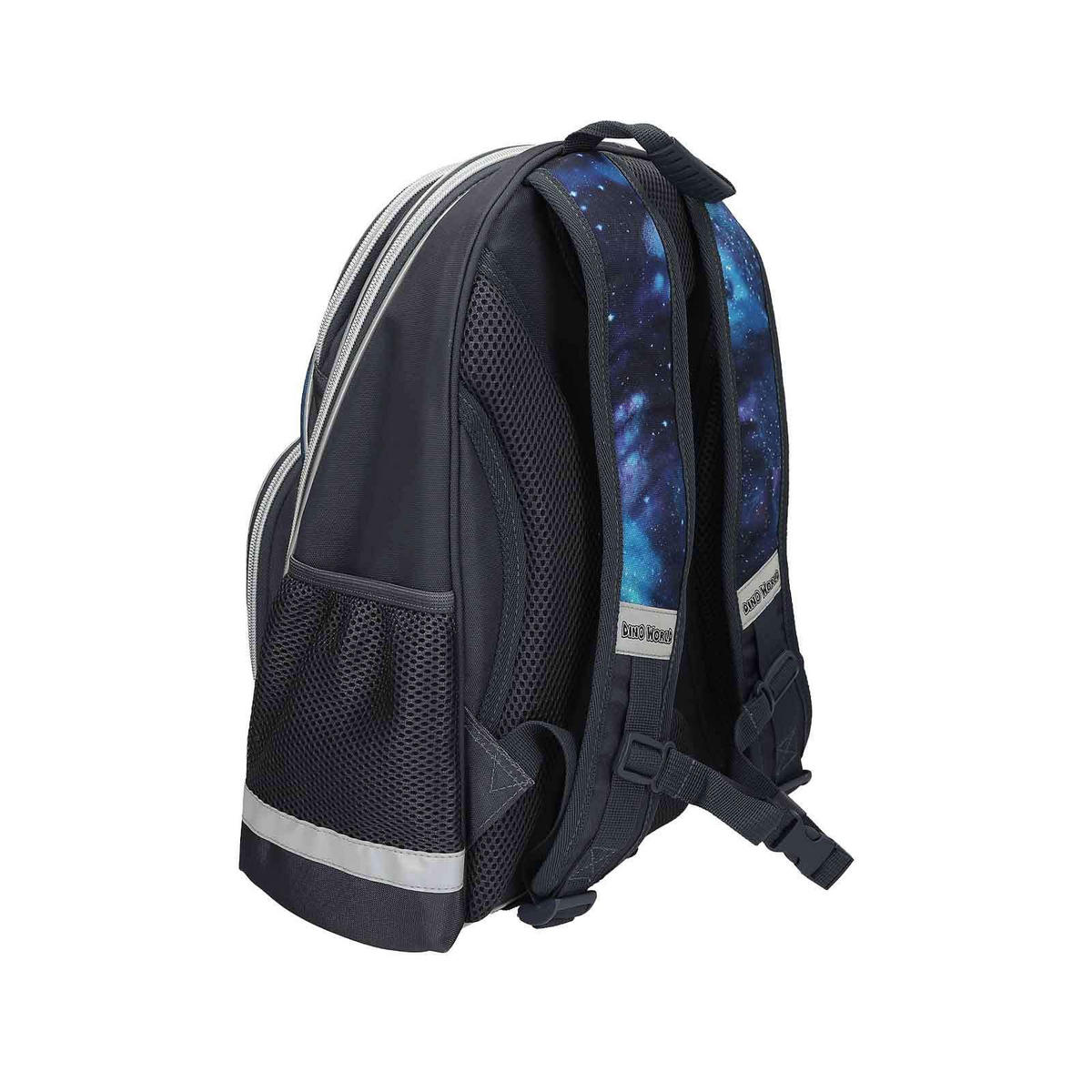 SCHULRUCKSACK GALAXY Dino World grau-grün 16 x 33 cm - Grau/Grün, Textil (33/16cm) - Depesche Germany