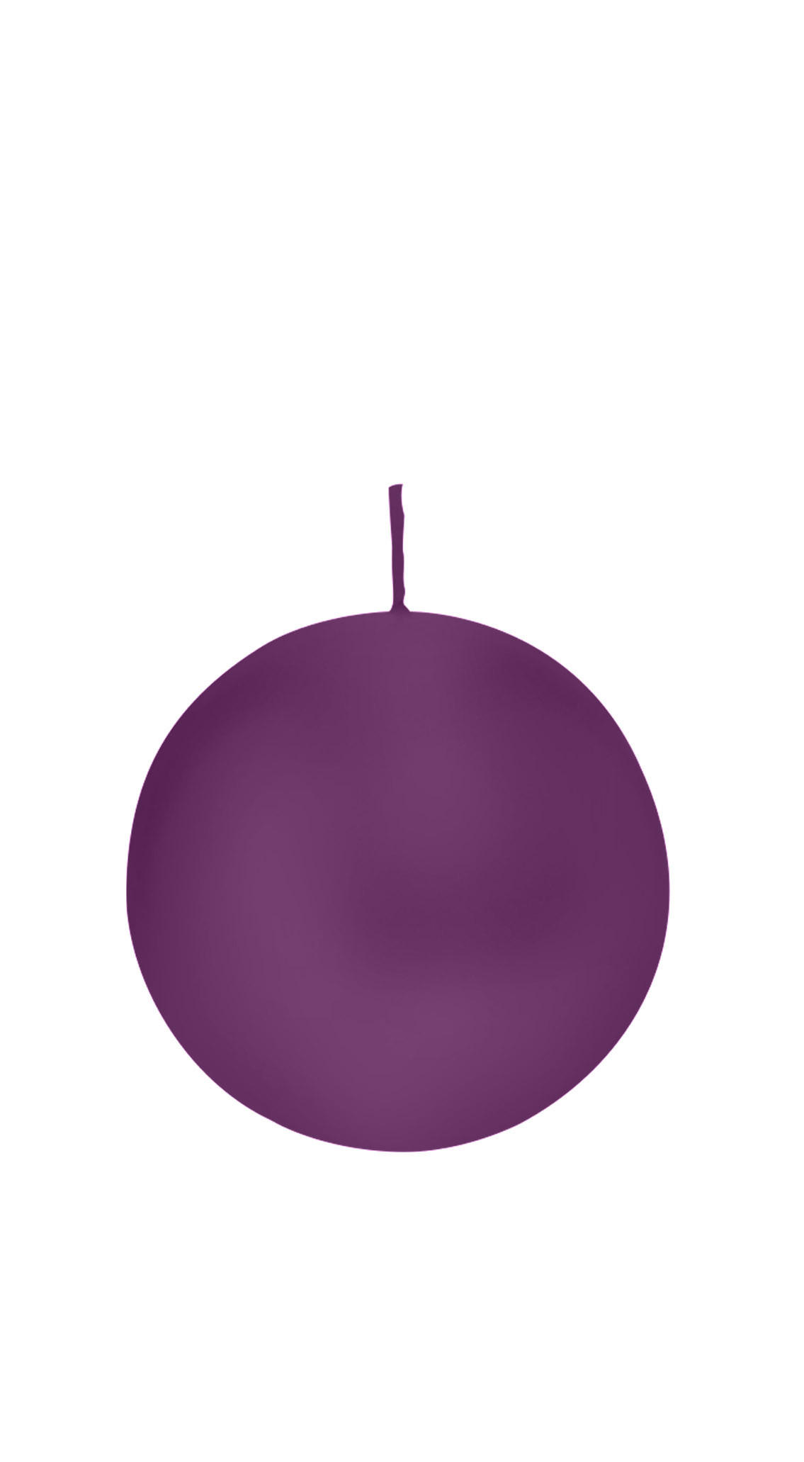 KUGELKERZEN Brombeere Ø 80 mm, 6 Stück - Brombeere, Paraffin (8/8/8cm) - Wiedemann Kerzen
