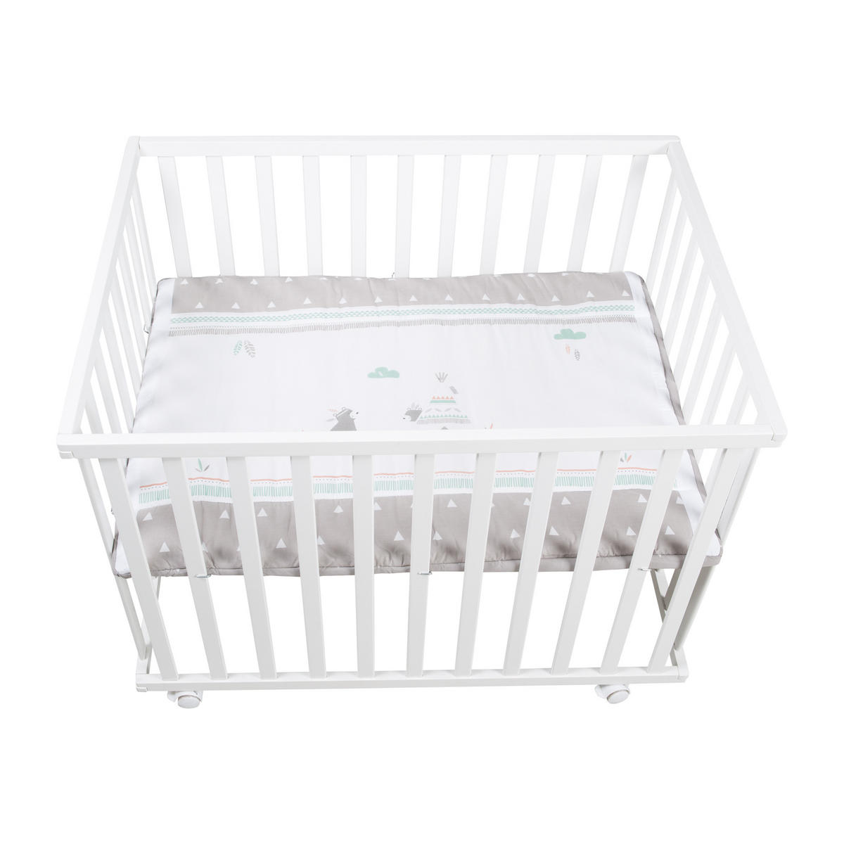 LAUFGITTER 100x75, Indibär - Weiß, Holzwerkstoff (72.5/72/98cm) - Roba