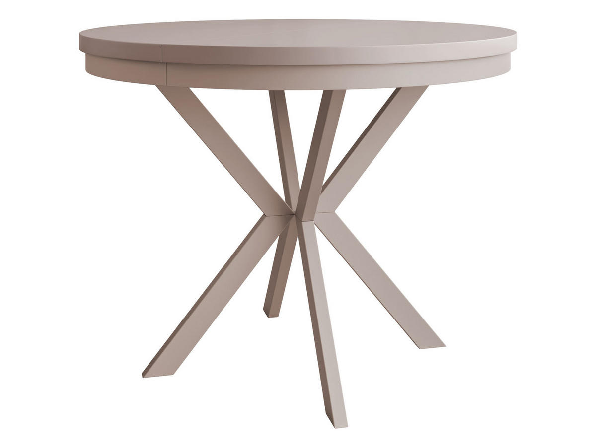 ESSTISCH ausziehbar Edder Cashmere 90 - Kaschmir, Holzwerkstoff/Metall (90/90/76cm) - MIRJAN24