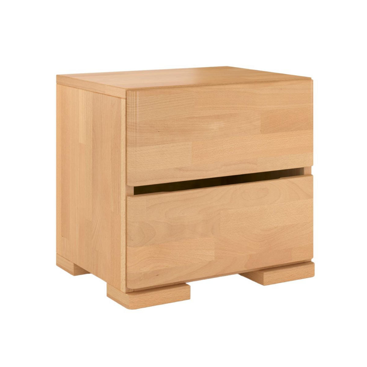 MASSIVHOLZNACHTTISCH Sandema mit zwei Schubladen, Buche - lackiert, Naturfarben - Buchefarben, Holz/Buchenholz (40/38/34cm) - Visby