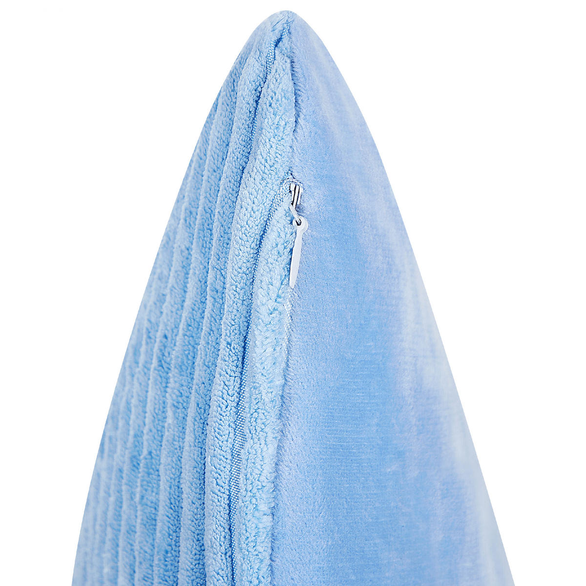 DEKOKISSEN CORD 2er-Set Blau 43/43 cm Millet - Blau, Textil (43/43cm) - Beliani