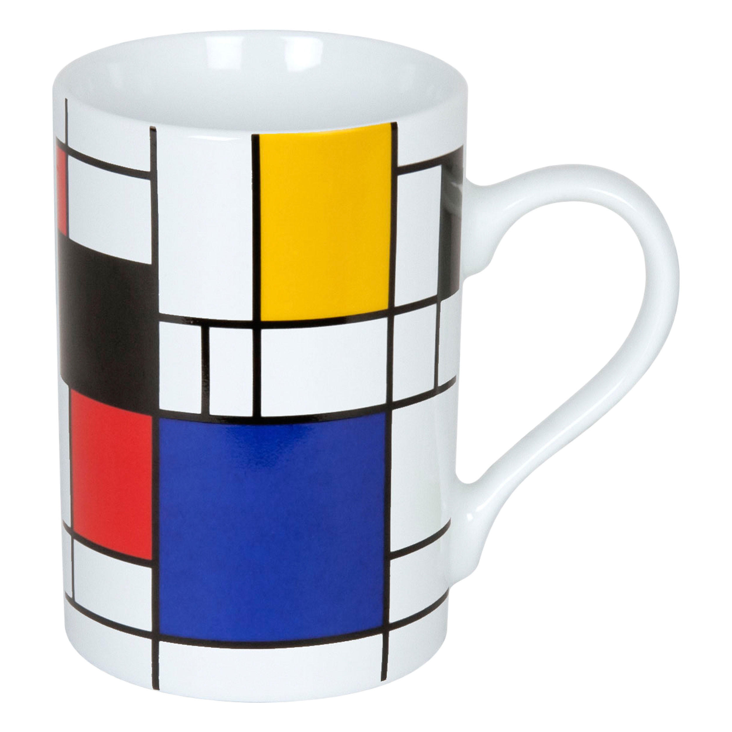 KAFFEEBECHER Hommage to Mondrian - Small Fragments - Naturfarben, Keramik (0.24L) - Könitz
