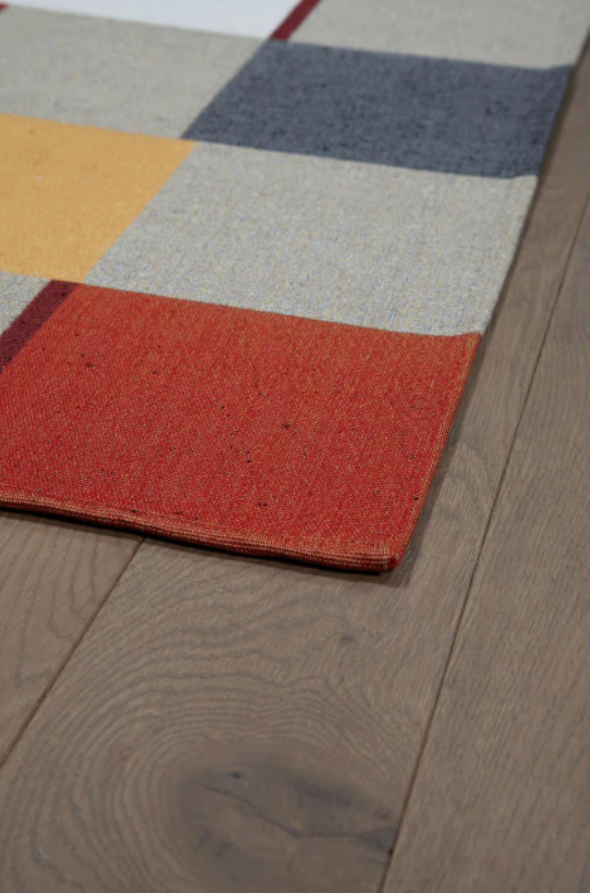 TEPPICH Flur Wolle & Baumwolle ARON Rot 60x120 cm - Rot, Naturmaterialien (60/120cm) - Novatrend