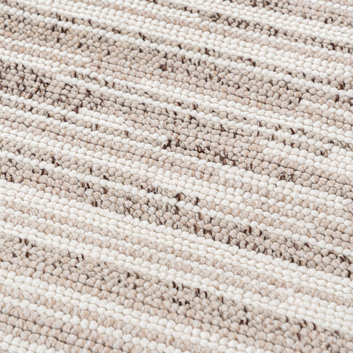 TEPPICH Lora PE08A Mazovia 80x150cm Beige Weiß Abstrakt Kurzflor - Beige, Textil (80/150cm) - Mazovia