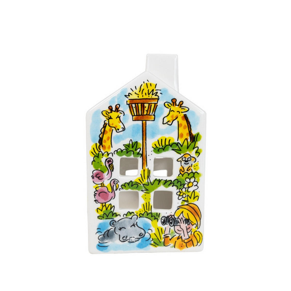 TEELICHTHALTER Beekse Bergen in Bunt - 14,5cm - Multicolor, Keramik (8.5/14.5/8.3cm) - Blond Amsterdam