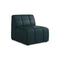 SOFAELEMENT Kunstleder Blau - Petrol/Schwarz, Holzwerkstoff/Kunststoff (75/77/90cm) - Makamii