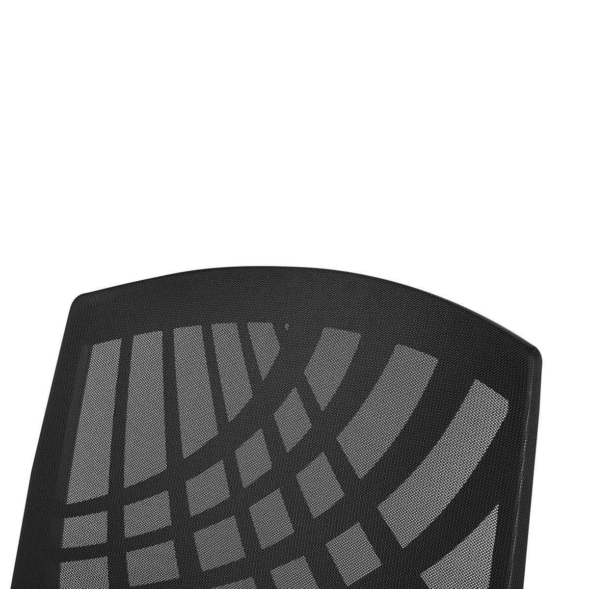 BÜROSTUHL Polyester Schwarz Bonny - Schwarz, Kunststoff/Textil (66/97/47cm) - Beliani