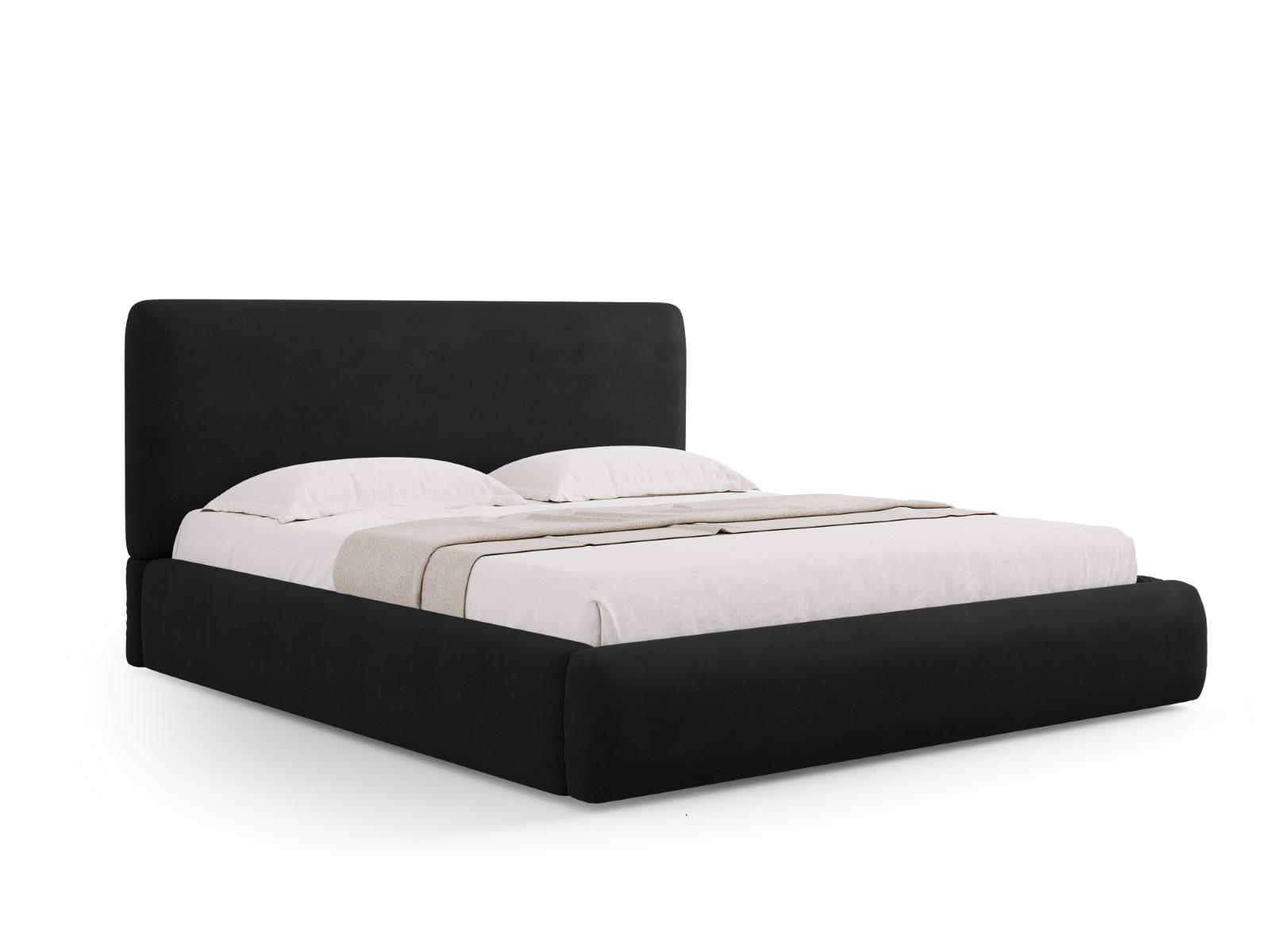 Cosmopolitan Design Bett Schwarz 140x200 cm