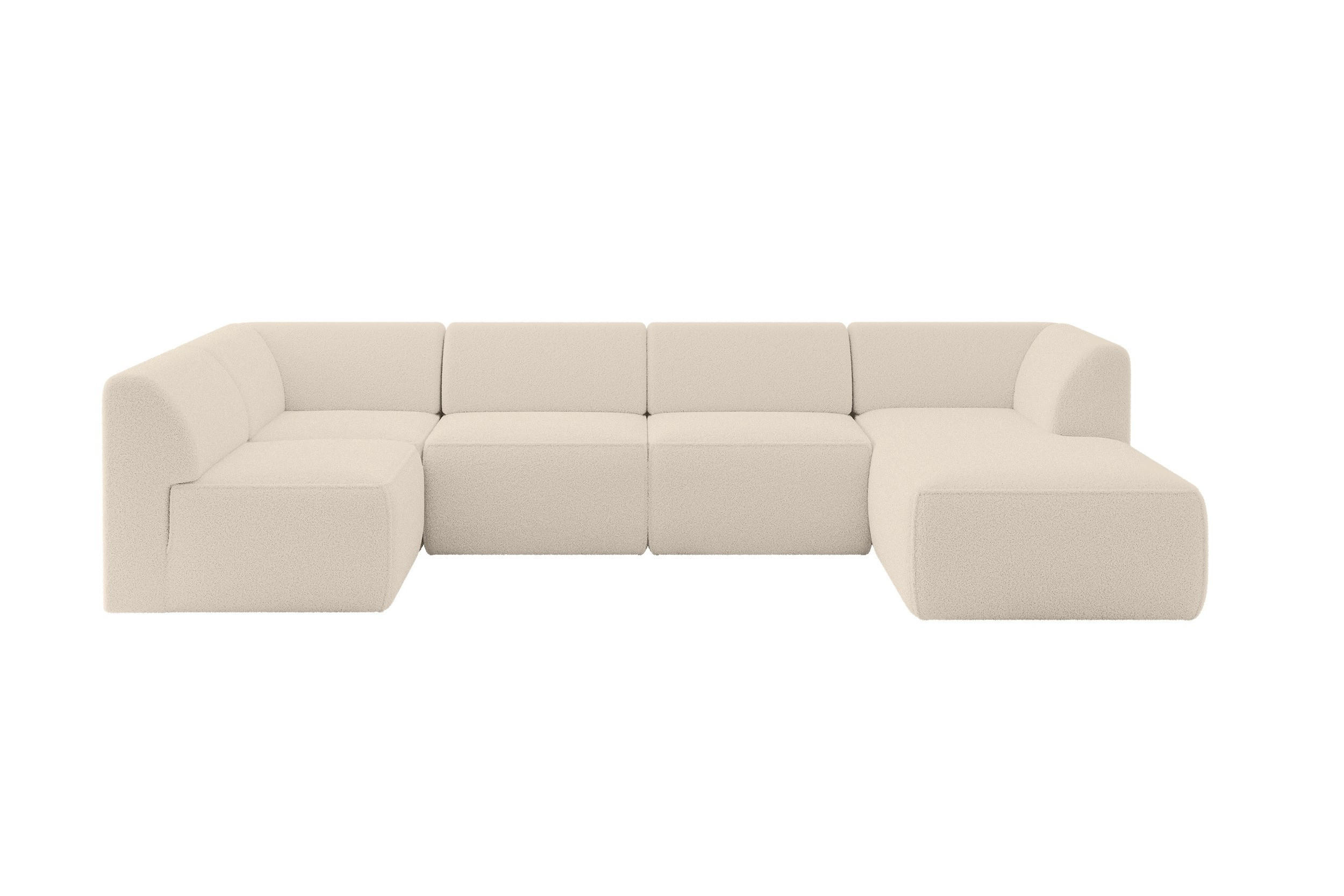 Altdecor Wohnlandschaft Cappuccino 345x78x180 cm