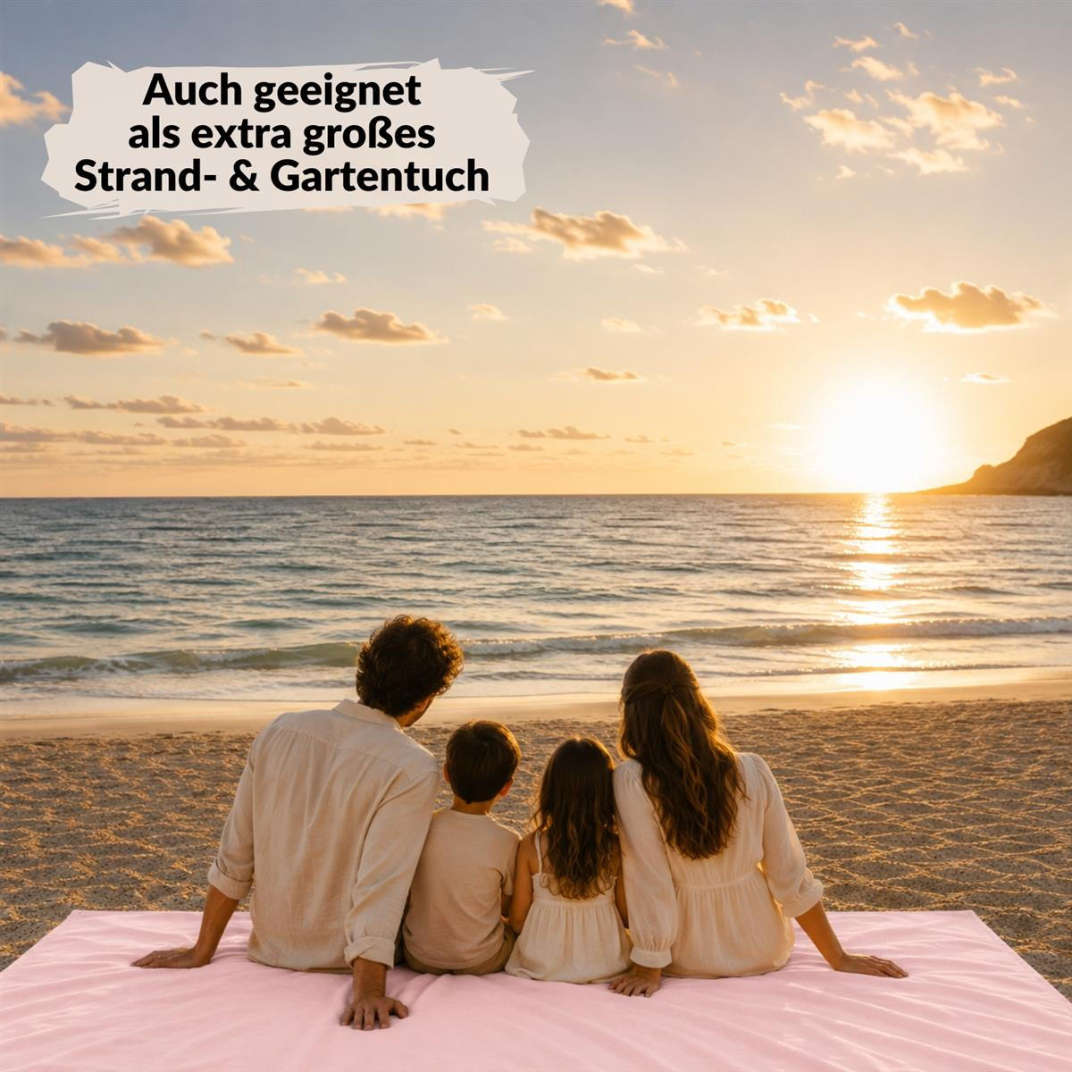 BETTTLAKEN ohne Gummizug 140x250 cm, Betttuch aus 100% Baumwolle, Vielseitig verwendbares Haustuch - Rosa - Rosa, Textil (140/250cm) - Carpe Sonno