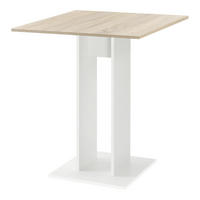 KÜCHENTISCH Lindesnes - Eichefarben/Weiß, Holzwerkstoff (65/65/78cm) - [en.casa]