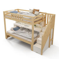 ETAGENBETT 90/190/200 cm mit Ausziehbett und Schreibtisch, DE-41563, in Weiß/Eiche - Eichefarben, Holzwerkstoff (90/200cm) - ComfortXL