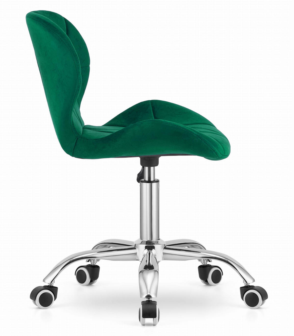 DREHSTUHL AVOLA Samt – grün - Dunkelgrün, Metall (53/86/55cm)