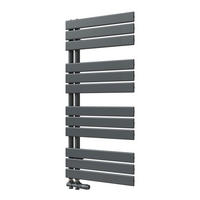 HEIZKÖRPER 104,1/50 cm Anthrazit Warmwasser aus Stahl 555 W mit Mittelanschluss G1/2" - Anthrazit, Metall (50/104.1/5.9cm) - S'AFIELINA