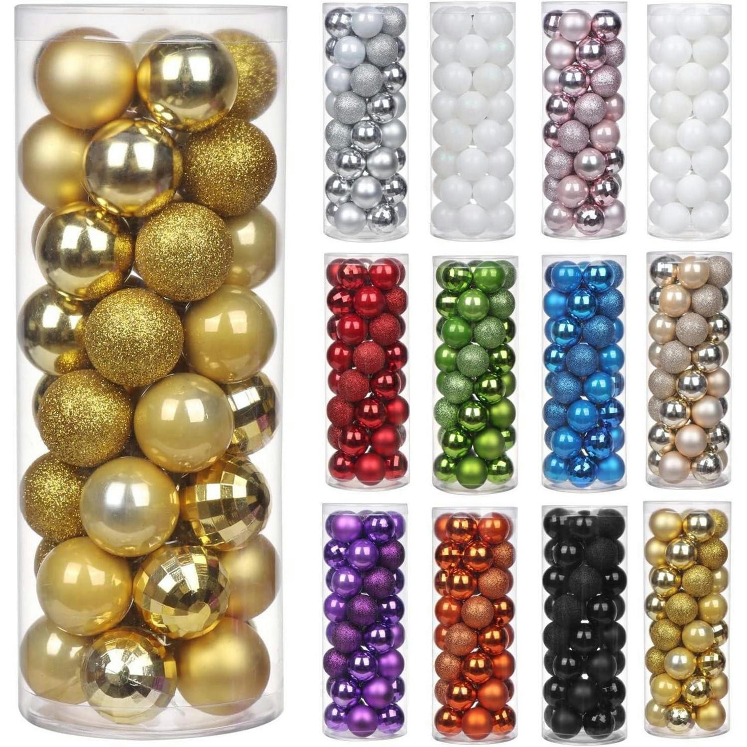 WEIHNACHTSKUGELN 40 Stück Gold 4 cm - Multicolor, Kunststoff (4/4/4cm)