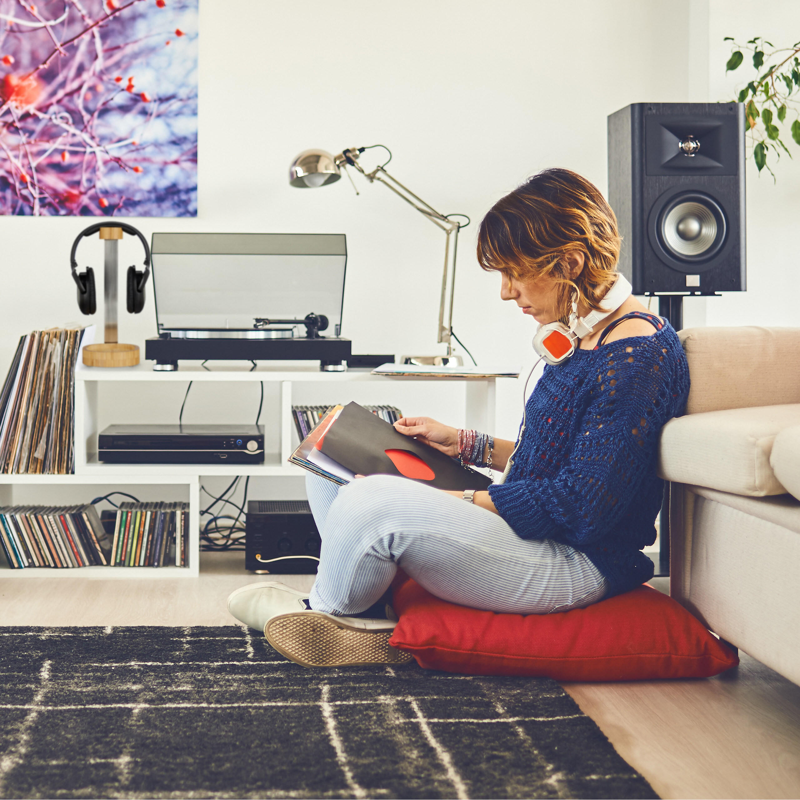 KOPFHÖRER Ständer - Hellbraun, Holz/Metall (15/12/29.6cm) - Relaxdays